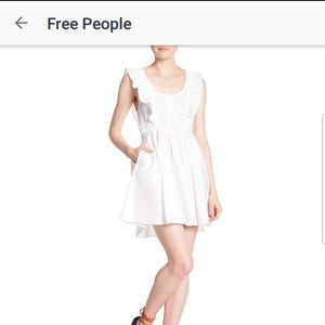 Free People Half Moon Cotton Mini Dress